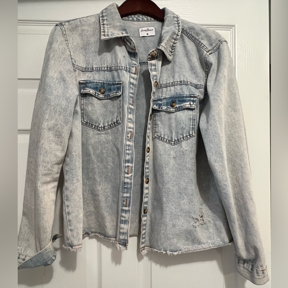 Denim Jacket in Light Blue